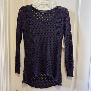 Rock & Republic Perforated Knit Top